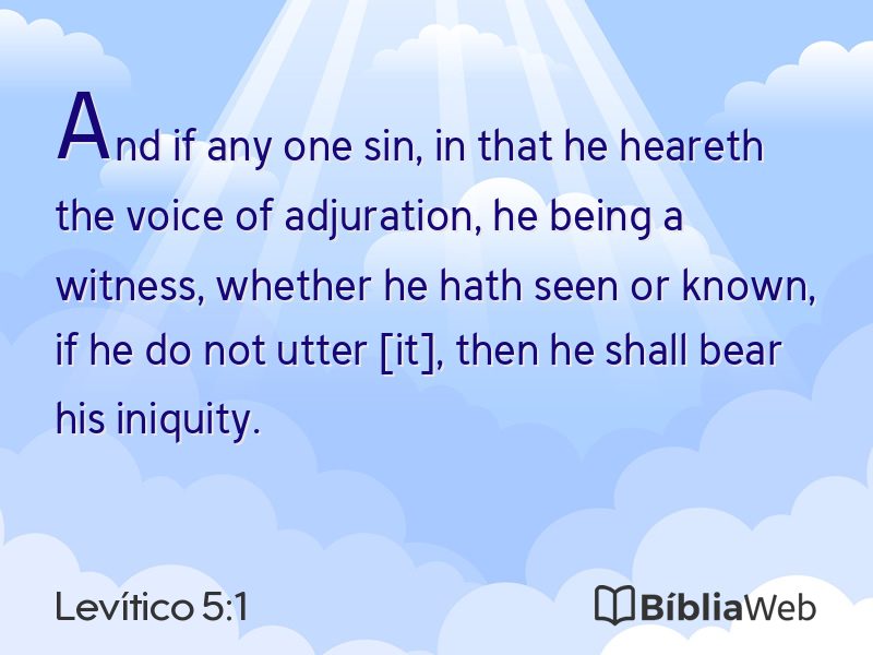 Levítico 5:1 em imagem para compartilhar