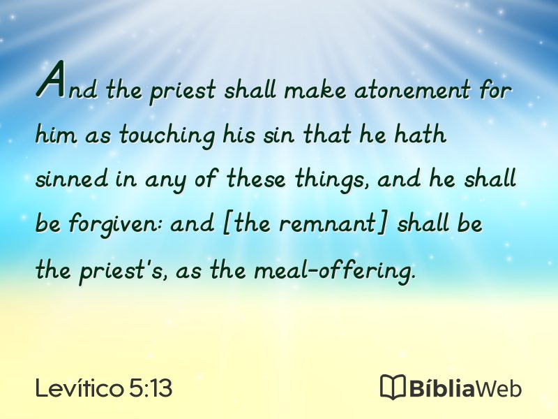 Levítico 5:13 em imagem para compartilhar