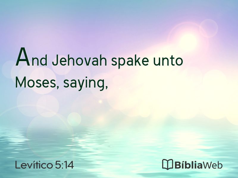 Levítico 5:14 em imagem para compartilhar