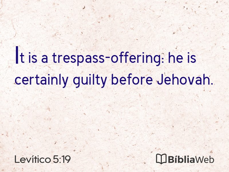 Levítico 5:19 em imagem para compartilhar