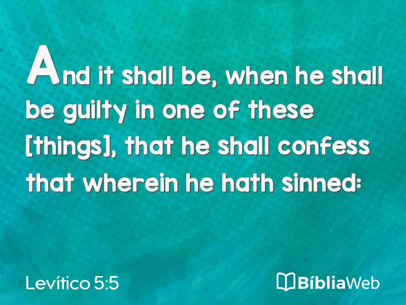 Levítico 5:5 em imagem para compartilhar