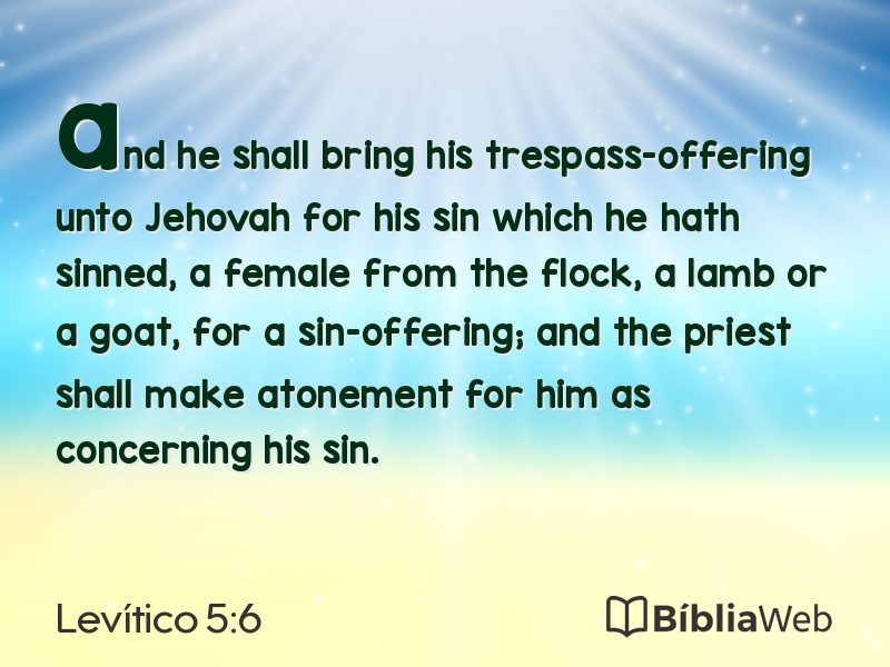 Levítico 5:6 em imagem para compartilhar