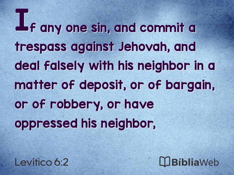 Levítico 6:2 em imagem para compartilhar