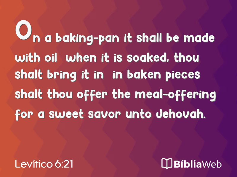 Levítico 6:21 em imagem para compartilhar