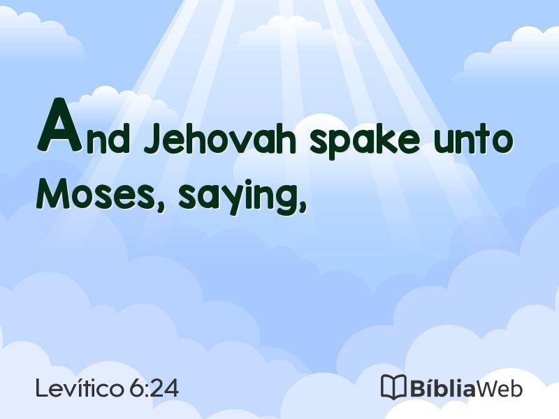 Levítico 6:24 em imagem para compartilhar