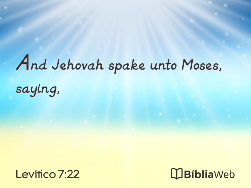 Levítico 7:22 em imagem para compartilhar