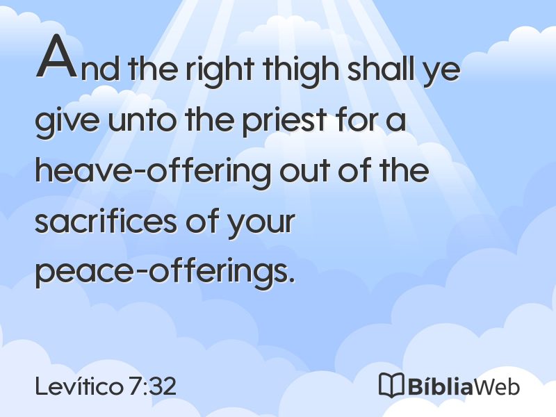 Levítico 7:32 em imagem para compartilhar