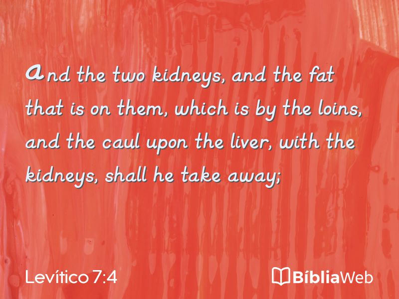 Levítico 7:4 em imagem para compartilhar