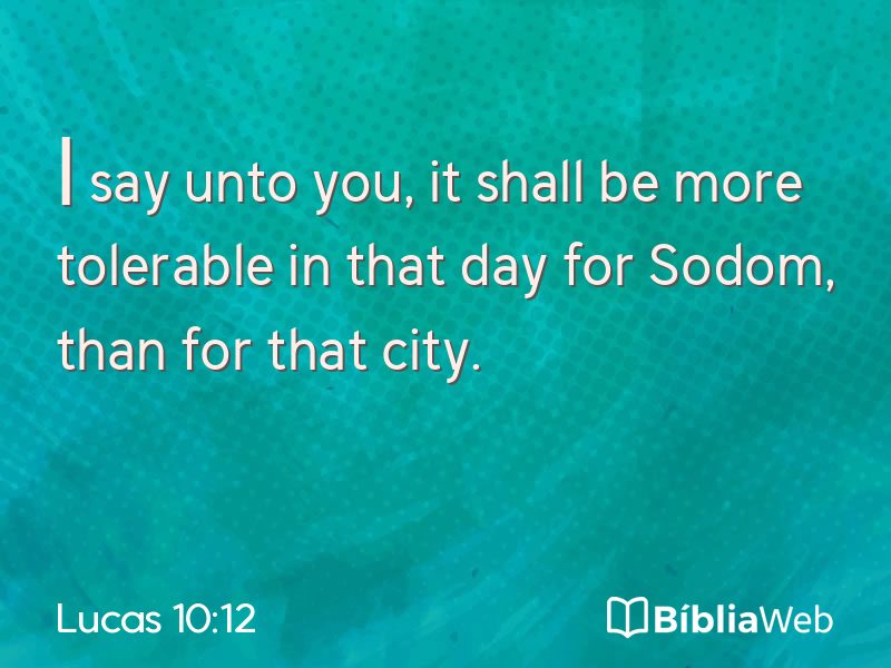 Lucas 10:12 em imagem para compartilhar