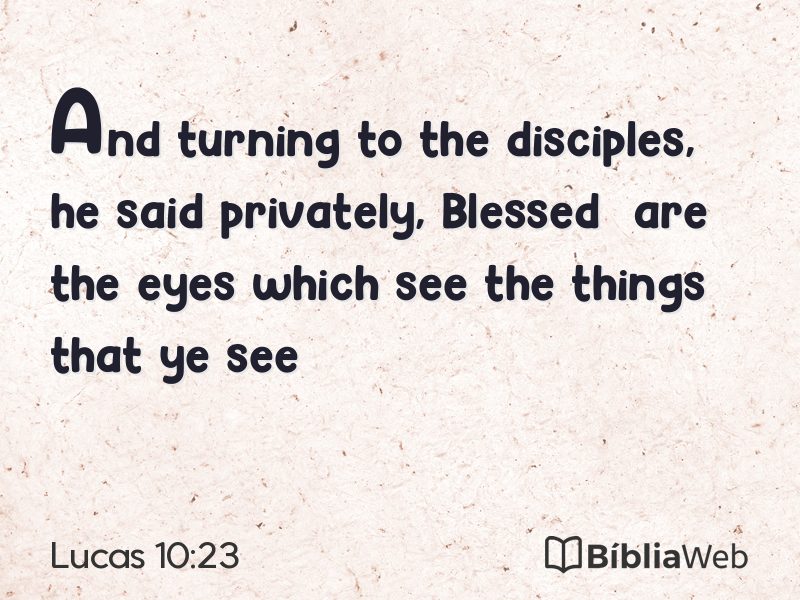 Lucas 10:23 em imagem para compartilhar