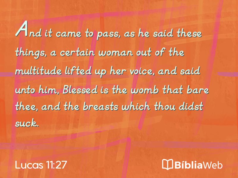 Lucas 11:27 em imagem para compartilhar