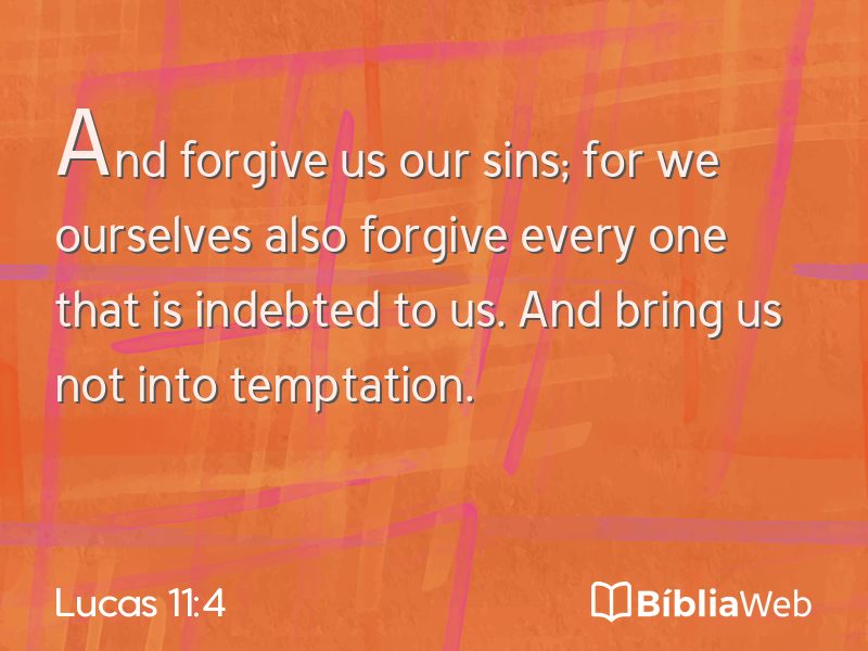 Lucas 11:4 em imagem para compartilhar