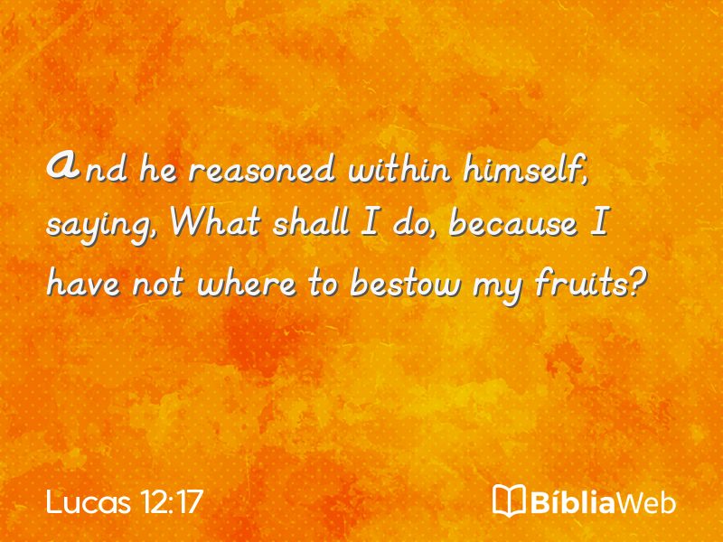 Lucas 12:17 em imagem para compartilhar