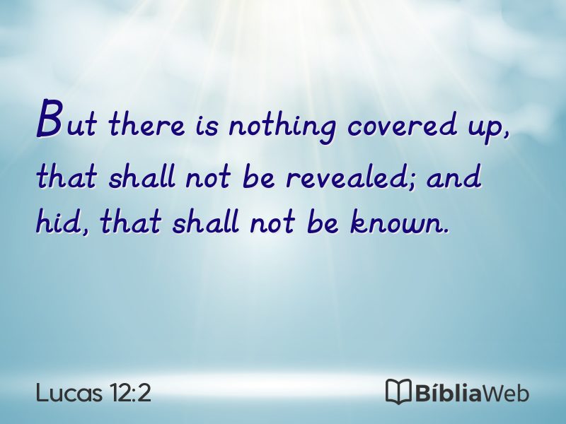 Lucas 12:2 em imagem para compartilhar