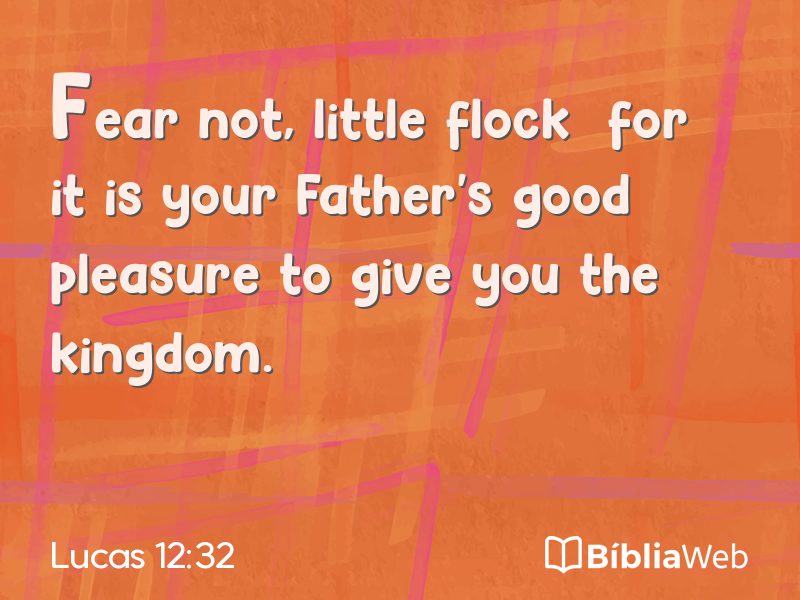 Lucas 12:32 em imagem para compartilhar