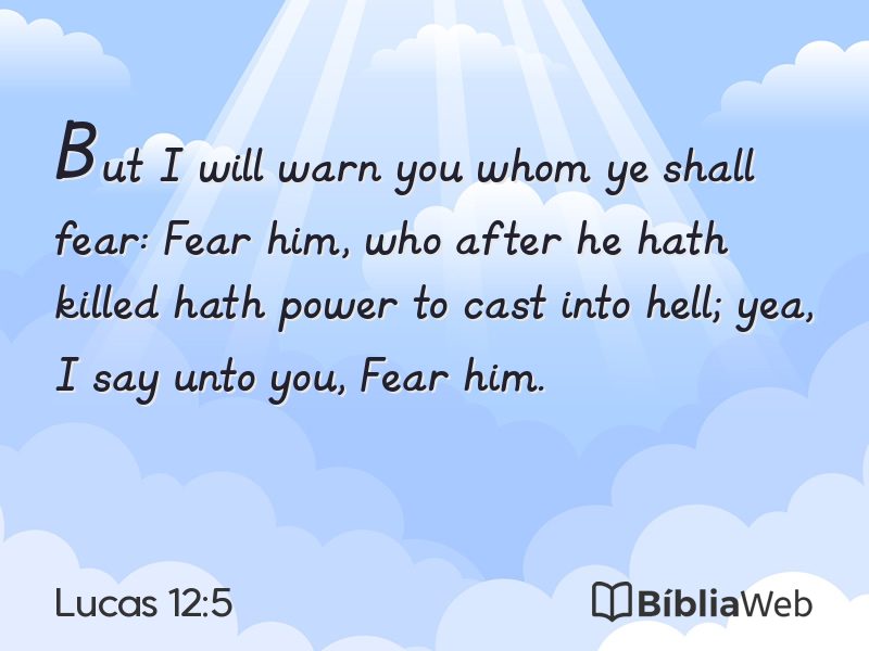 Lucas 12:5 em imagem para compartilhar