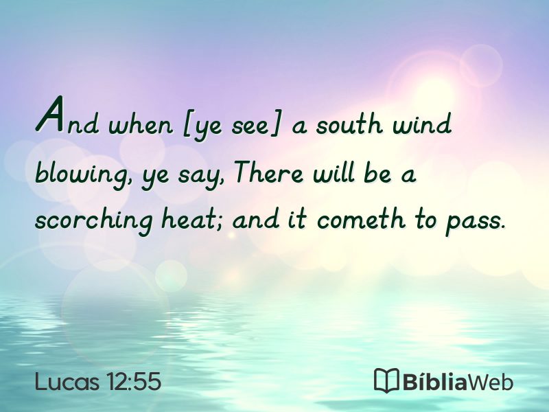 Lucas 12:55 em imagem para compartilhar