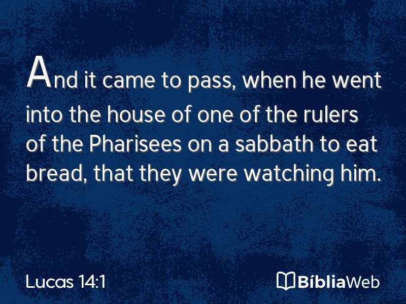 Lucas 14:1 em imagem para compartilhar