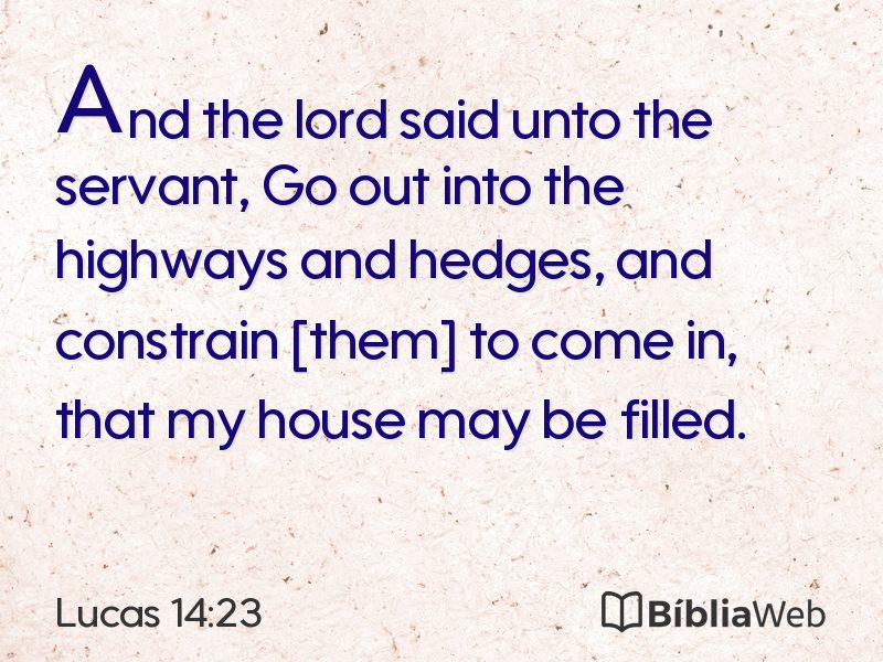 Lucas 14:23 em imagem para compartilhar