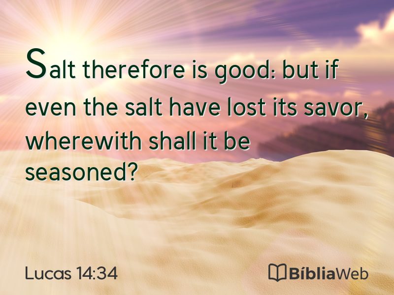 Lucas 14:34 em imagem para compartilhar