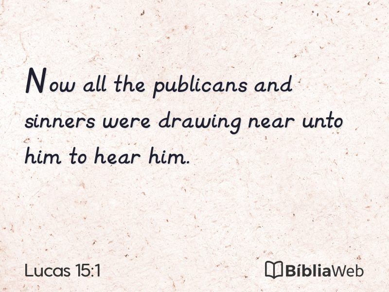 Lucas 15:1 em imagem para compartilhar