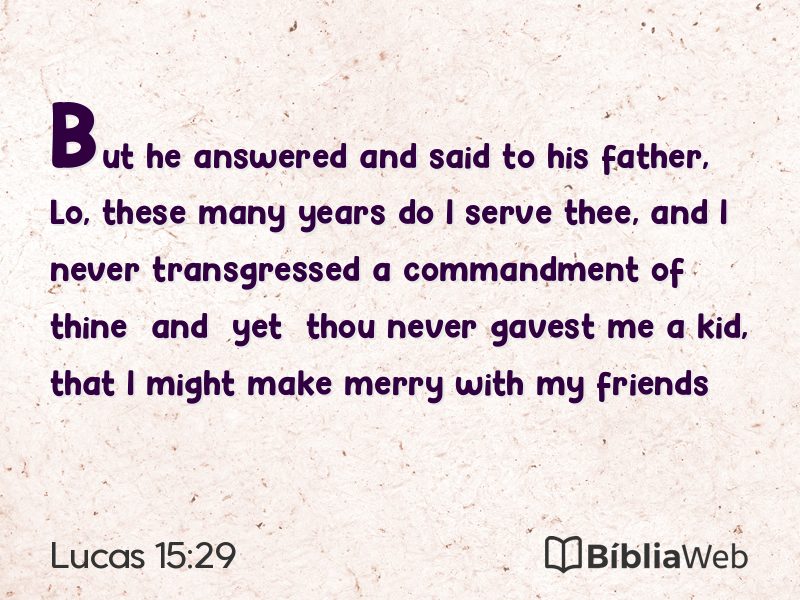Lucas 15:29 em imagem para compartilhar