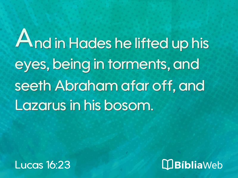 Lucas 16:23 em imagem para compartilhar