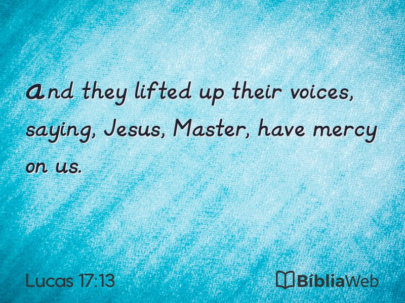 Lucas 17:13 em imagem para compartilhar