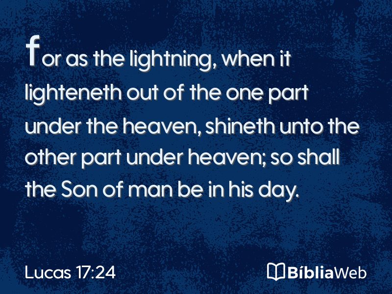 Lucas 17:24 em imagem para compartilhar