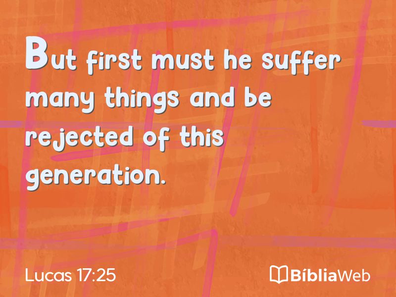 Lucas 17:25 em imagem para compartilhar