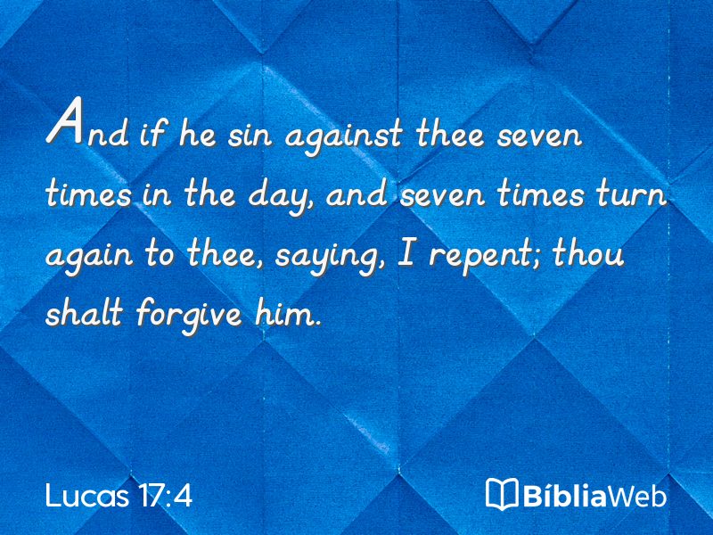 Lucas 17:4 em imagem para compartilhar