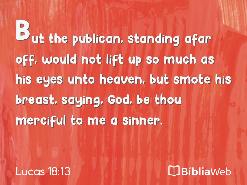 Lucas 18:13 em imagem para compartilhar