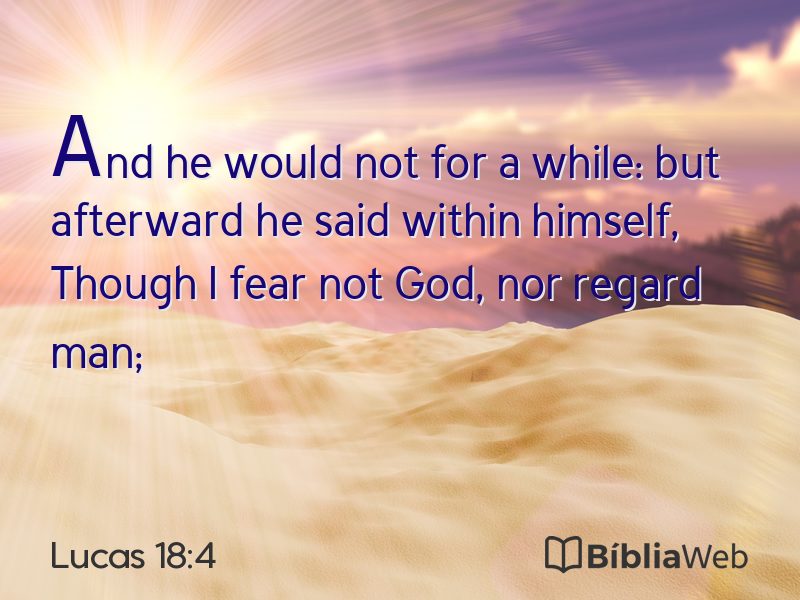Lucas 18:4 em imagem para compartilhar