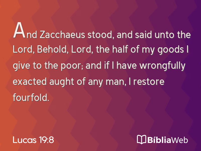Lucas 19:8 em imagem para compartilhar