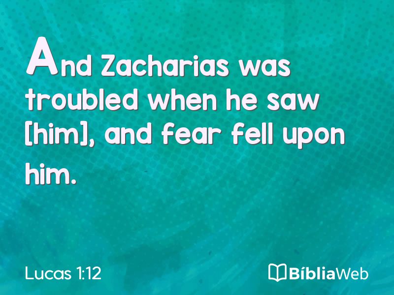 Lucas 1:12 em imagem para compartilhar