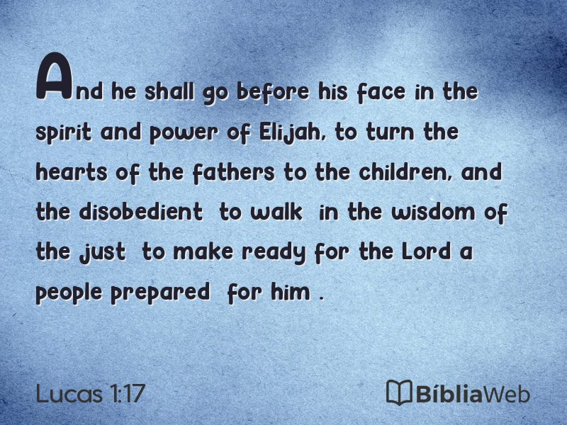 Lucas 1:17 em imagem para compartilhar