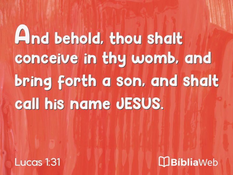 Lucas 1:31 em imagem para compartilhar