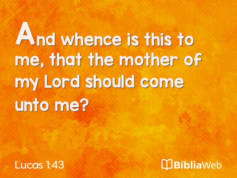 Lucas 1:43 em imagem para compartilhar