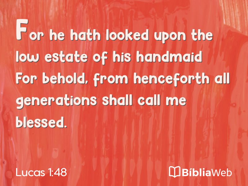 Lucas 1:48 em imagem para compartilhar