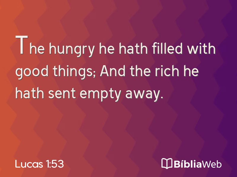 Lucas 1:53 em imagem para compartilhar