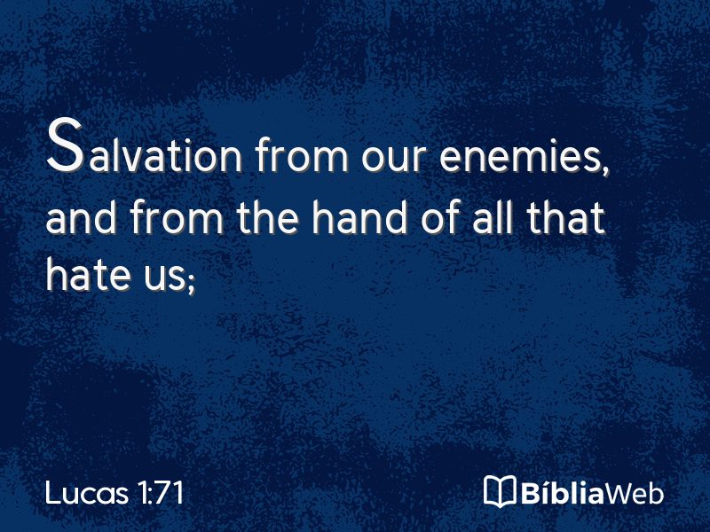 Lucas 1:71 em imagem para compartilhar