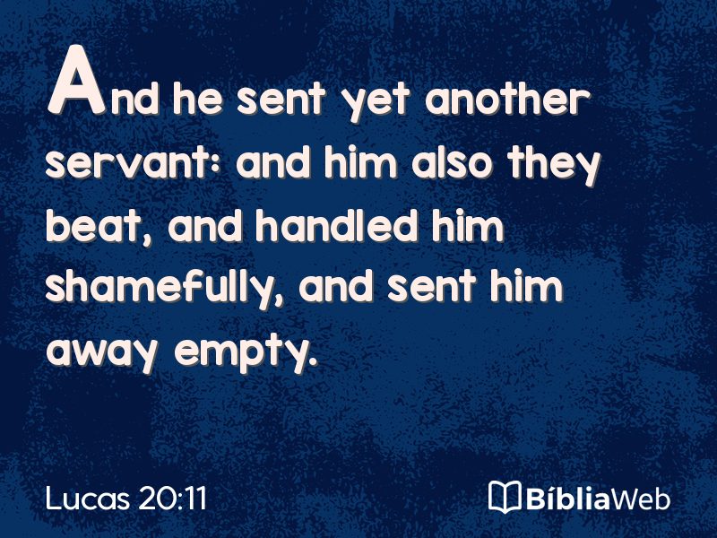Lucas 20:11 em imagem para compartilhar