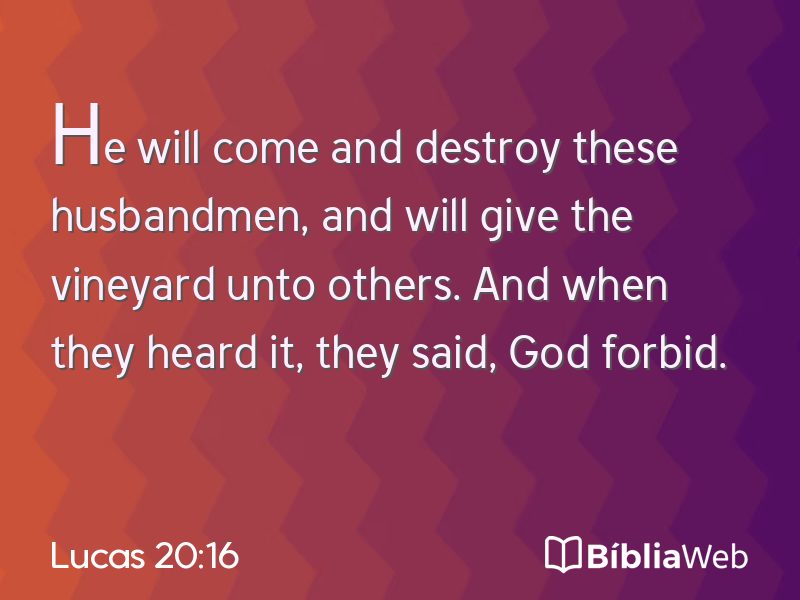 Lucas 20:16 em imagem para compartilhar