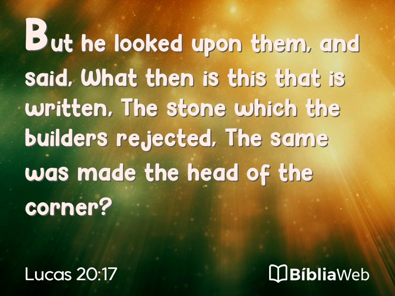 Lucas 20:17 em imagem para compartilhar