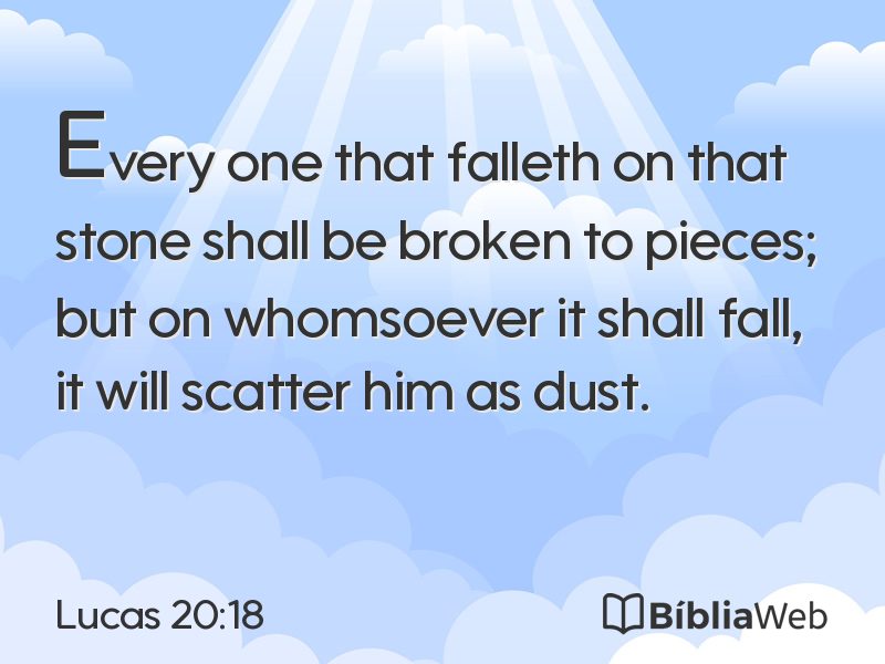Lucas 20:18 em imagem para compartilhar