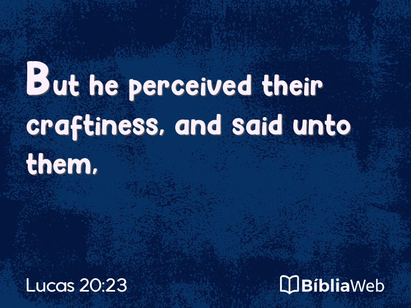 Lucas 20:23 em imagem para compartilhar