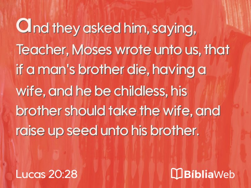 Lucas 20:28 em imagem para compartilhar
