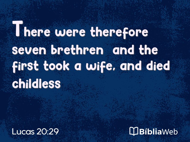 Lucas 20:29 em imagem para compartilhar