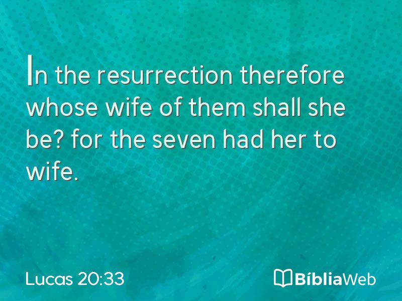 Lucas 20:33 em imagem para compartilhar