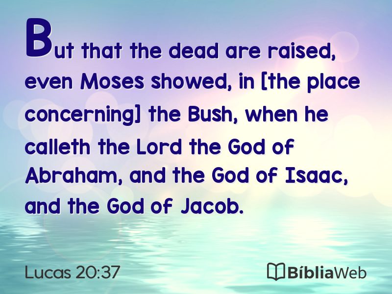 Lucas 20:37 em imagem para compartilhar